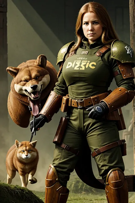 Isabelle de animal croosing and Doomguy 