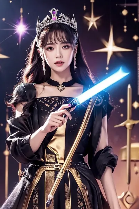 There was a woman holding scissors in her hand., holding a syringe!!, holding a magic wand, Hold the scepter., holding a magic needle, holding a magic wand, holding a magic wand, holding a magic wand, holding a syringe, Holds an activated lightsaber., hold...