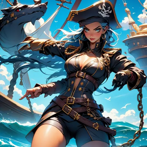 Pirate Queen, Queen of thieves, Female Pirate captain, Female Pirate commander, Sexy busy pirate