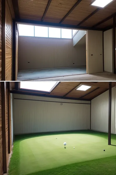 House with golf in the garage 