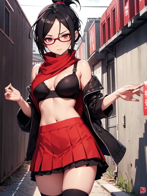 Sarada Uchiha Bra Mini Skirt