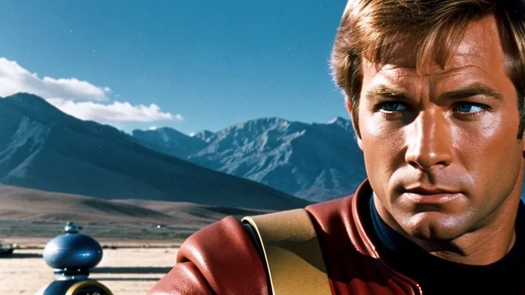 A captivating YouTube thumbnail featuring a nostalgic photo of Captain Kirk “Federation Friday #004 The Naked Time” The overall design is cinematic, engaging, and draws the viewers attention to the content of the review., cinematic, photo, typography is cl...