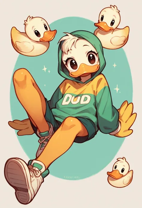 cartoon yellow duck, adorable digital painting, duckface, duck, cute goose, cartoon, looking at viewer, cute eyes, cute small shoes, high quality, cartoon