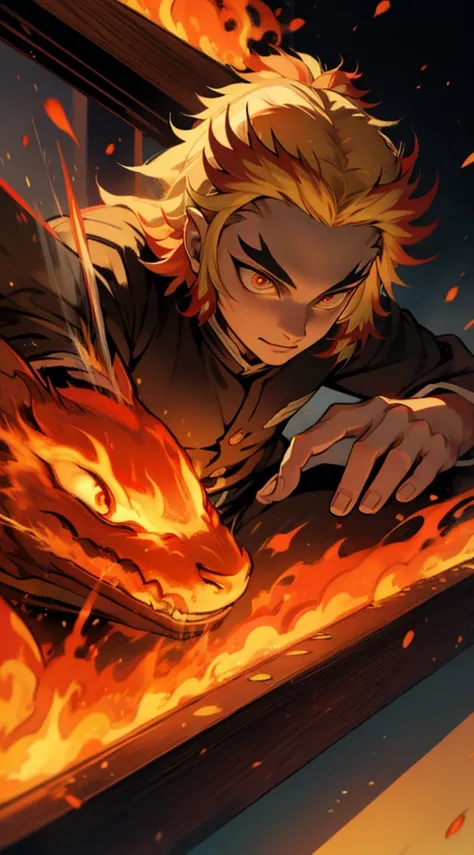 rengoku, demon slayer, hashira of flames