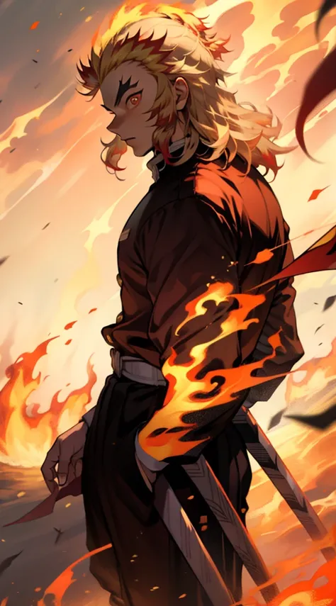 rengoku, demon slayer, hashira of flames