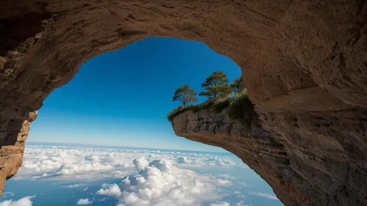 POV from the back of a flying dragon down onto a fantasy landscape below, dynamic angle