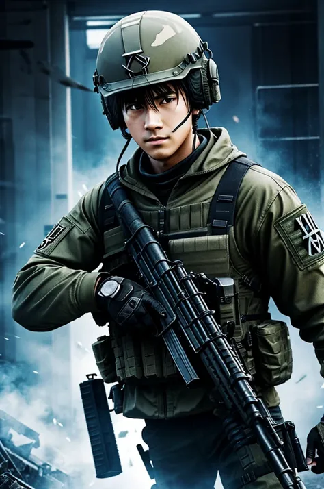 Anime style ghost call of duty