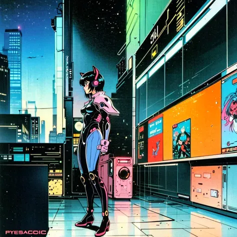 anime girl in futuristic outfit with cat ears and headphones, beautiful cyborg girl, cyberpunk anime digital art, cyberpunk anime girl mech, female cyberpunk anime girl, cyberpunk anime girl, beautiful cyborg girl, perfect android girl, anime cyberpunk art...