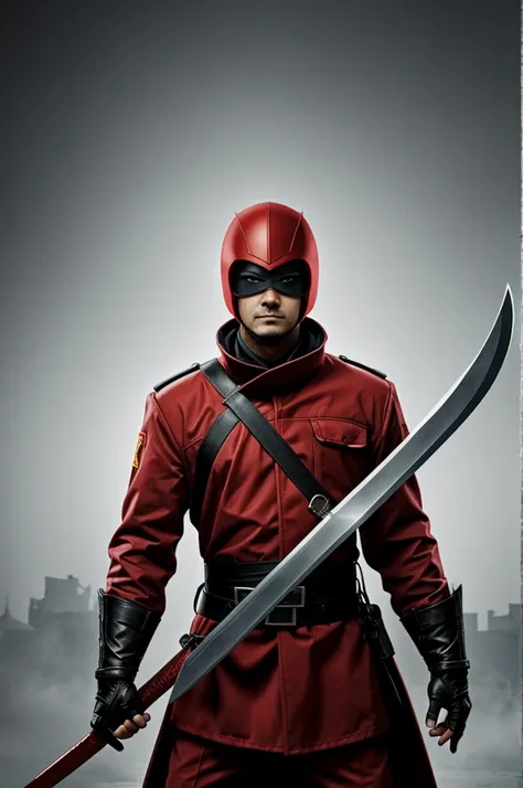 Communism Ninja, red, sword, 