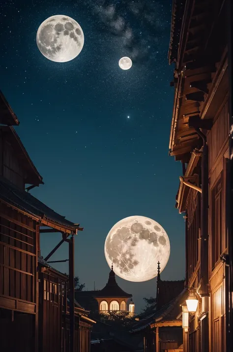 Create a full moon night