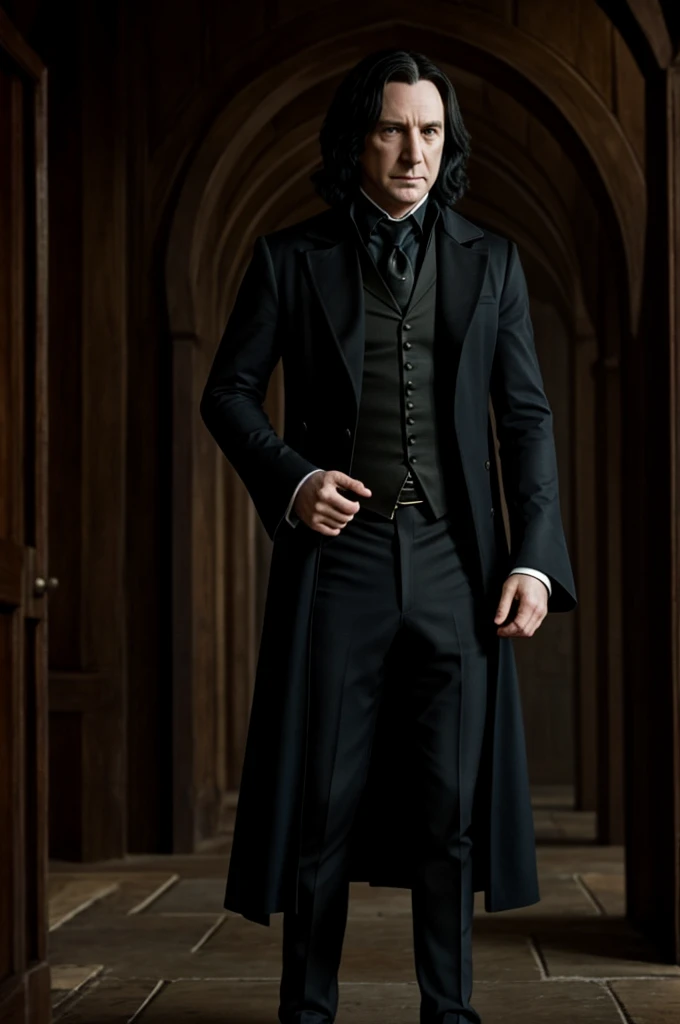 Snape de harry Potter con un traje sexi