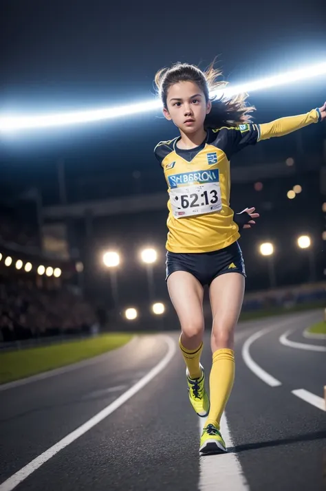 A 13-year-old  running three times the speed of light