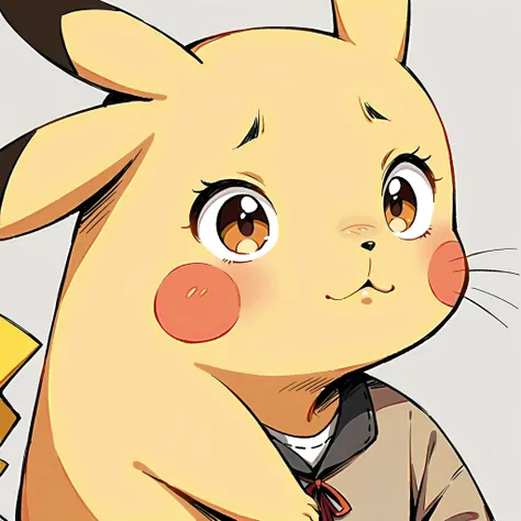 Pikachu with a sad face