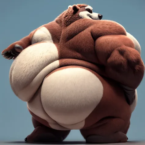 Fat BadgerClops big belly and large body and his big chunky body and hes butt is Big 