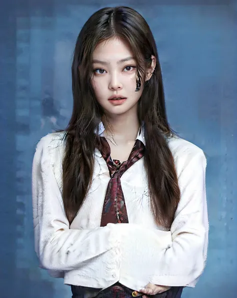 Brunetette, face detailed, Jennie, kpop, tall quality, sexly 