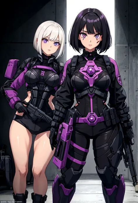 
Holoform Appearance: 
Gender: Female
Age: Appears to be in her late 20s
Height: 59"
Hair: Black, short, and styled in a sleek bob cut
Eyes: Dark purple
Clothing: Black tactical gear with purple accents, combat boots, and a Decepticon insignia subtly incor...