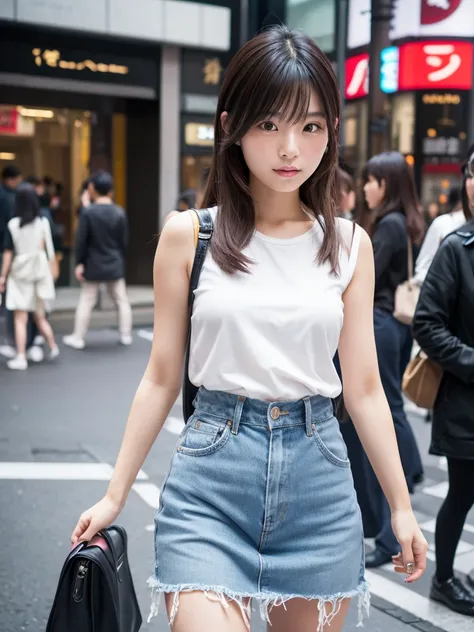 16k, 1 very beautiful japanese woman age20 wearing model fashion at shibuya street –ar 5:4 –v 6.0 –style raw