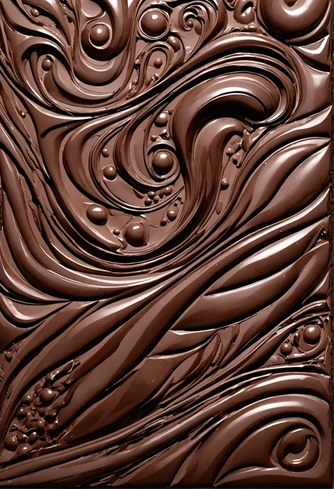 chocolate abstract brush texture painting