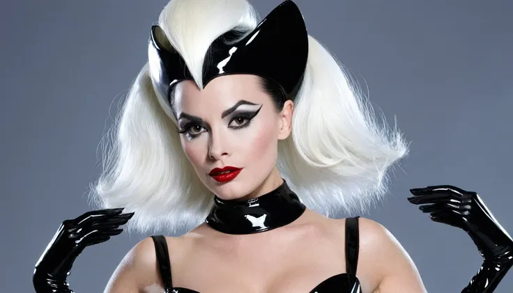 Very Sexy. Cruella de Vil. In sexy Shiny Latex.