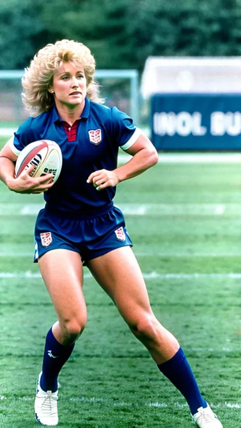 doly parton playing rugby union running with the football