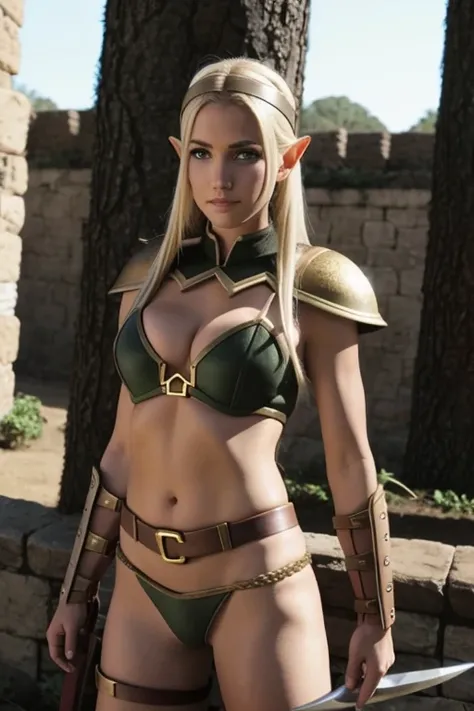 elf gladiator  girl 23 age