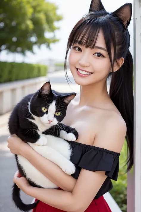 最high quality,Very detailed,finely,High resolution,8K壁紙,Perfect dynamic composition,Young Japanese Woman,Age 25, Black Hair, thin, 4K, 8K, high quality, beauty, smile, White teeth,Beautiful Eyes, Characterized by simplicity, High resolution,1 person,Japane...