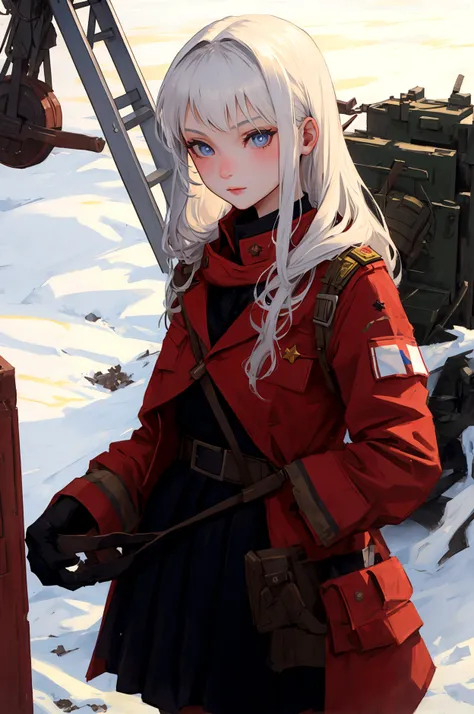 Soviet soldier, girl, attractive