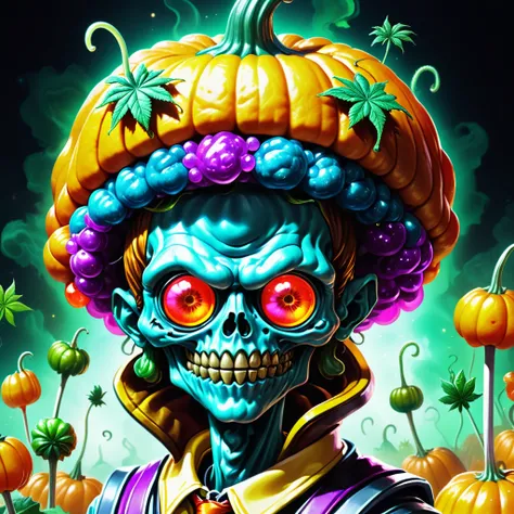 ((realistic,digital art)), (hyper detailed),h4l0w3n5l0w5tyl3DonML1gh7 Mysterious candies  fluo coloured lollypops cannabis Scary Portraits Fairy colored candies Haunted School Zombie cannabis Brain Candies Coffin Props Devilish Smile Witches Brew Glow cann...