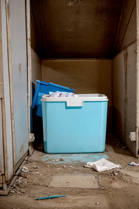 A unused Sanitary napkin stored in dirty or dust place