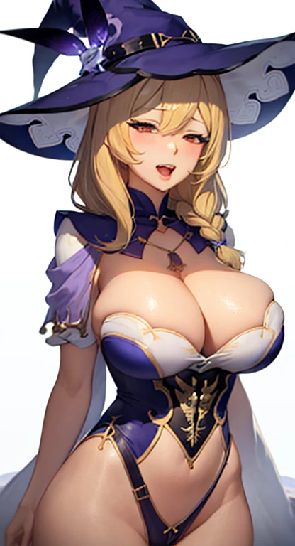 Large Breasts、Blonde、Ahegao、witch、Sexy Looks、