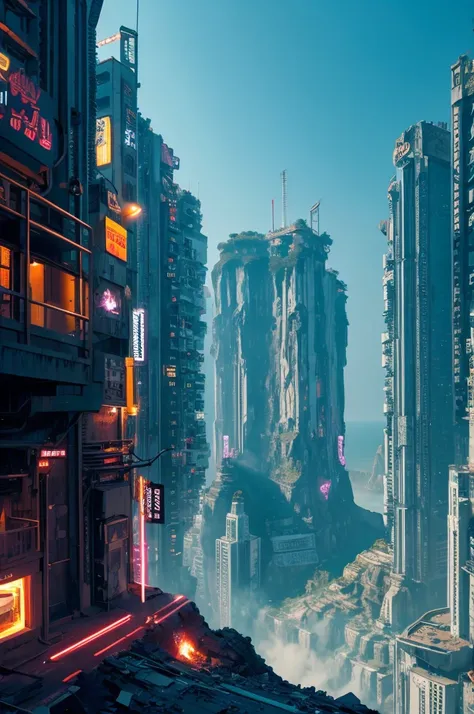 Cliff Building Cyberpunk