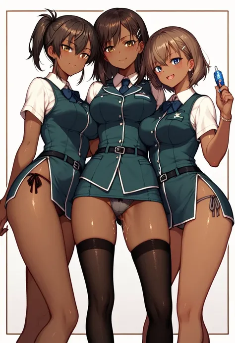 (((dark tan skin)))
dark-skinned female, tanned　Dark brown skin　　Strike Witches　Kaneshiya Shitara　Top is military uniform　Dark brown skin　Dark brown skin　Dark brown skin　Dark brown skin　　Bottom Panties only　Bottom Panties　　　Fullback panties　Junior Bra　Shyn...