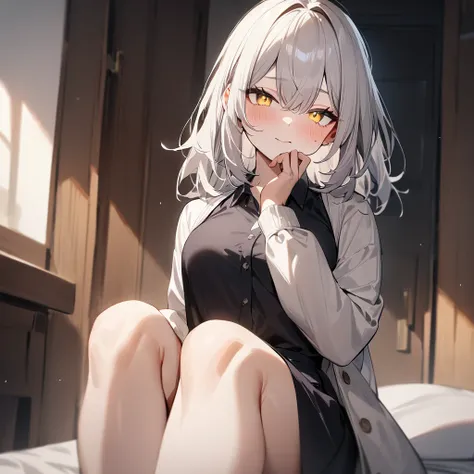 1girl,pale hair,yellow eyes,pale eyes,masterpiece,best quality,very aesthetic,absurdres 