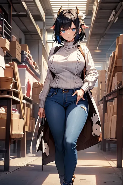 ((Anime Art Style)),(masterpiece),(Best Quality), (Super Detail),(Highly detailed CG Unity 8k wallpaper),((Very delicate and beautiful)),(Full body portrait),((mature woman)), ((black hair)), ((short hair)), (Gigantic Breasts), (thick woman) , monster girl...