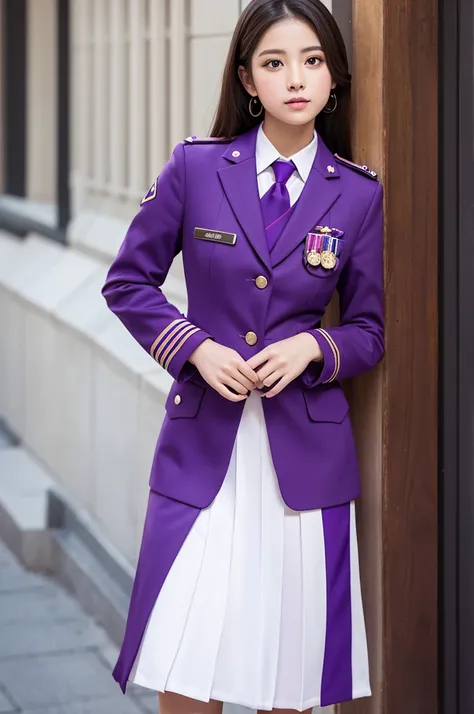 Purple uniform design