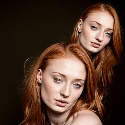 Sophie Turner photorealistic nude, hyperrealistic 