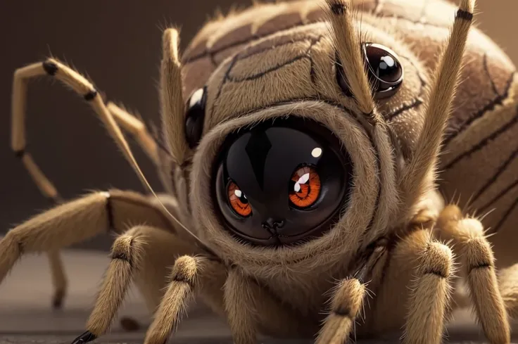 ((best quality)), ((masterpiece)), (detailed),cute kawaii baby spider, big eyes