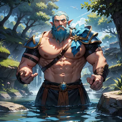 water dwarf with nature medieval fit