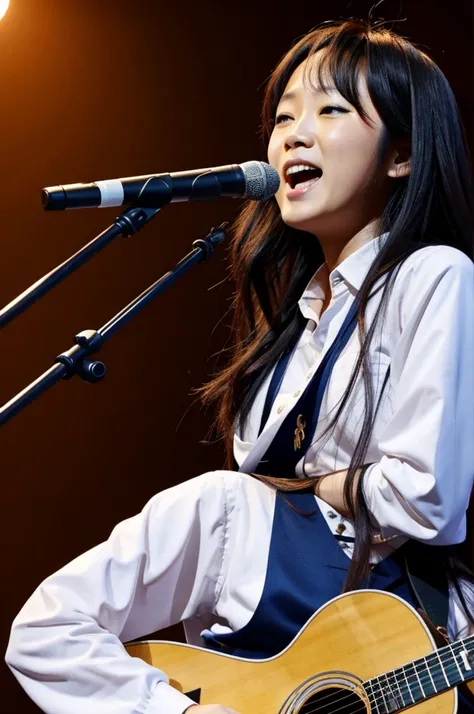 Rie Tanaka singing in 