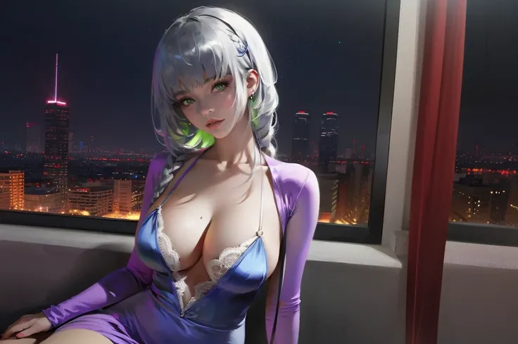 by Wlop,(Masterpiece),(Highest quality:1.4), (Highest Detailed:1.3), (8k very detailed CG unit wallpaper), anime girl in short shorts and jacket standing next to giant robot, artwork in the style of guweiz, cyberpunk anime girl mech, trending on cgstation,...