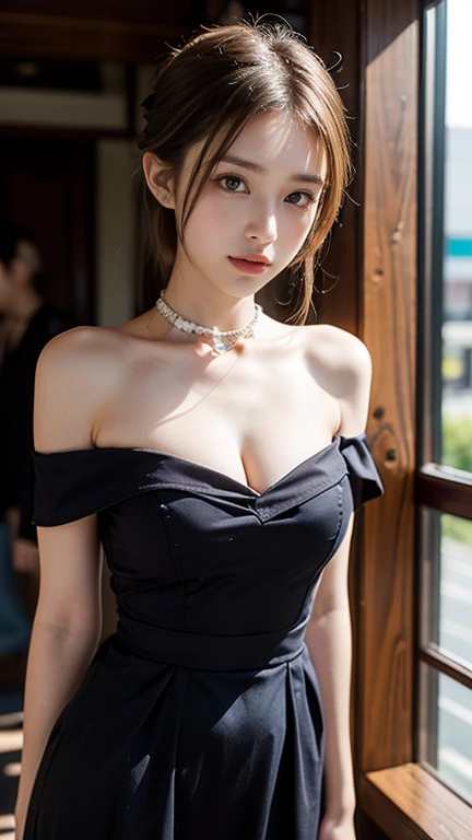 masterpiece, Highest quality, Very detailed, 8K, Realistic, Soft Focus, Beautiful attention to detail, Detailed face, double eyelid, One girl, alone, Beautiful Skin, Real human skin, whole body, Incredibly beautiful proportions、10 head and body,Beautiful a...