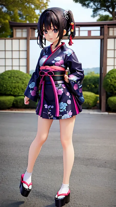 HD quality　Japanese style cute girl　Full Body Shot　Positive