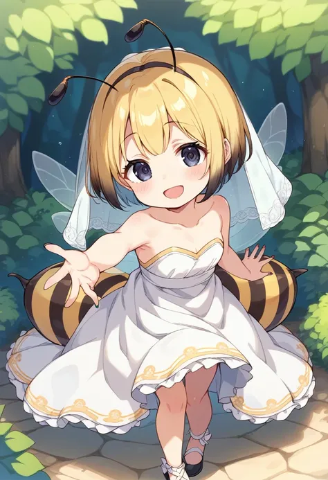 score_9, score_7_up, score_6_up, 1girl, source_cartoon, source_anime,breathtalking Scenery,watercolor,smooth soft skin, natural skin,rating_questionable
BREAK 
(hornet girl:1.3), bee girl,(little female child:1.4), (loli:1.4),6 yo, kawaii,baby face,small b...