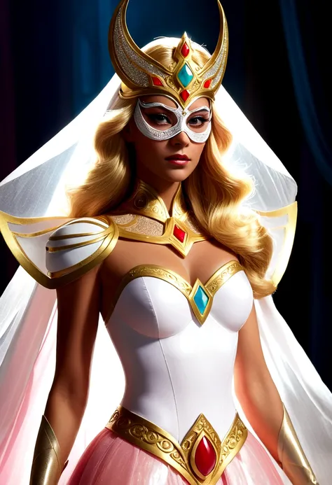 the masked man turns the extraordinary princess she-ra into the veil woman