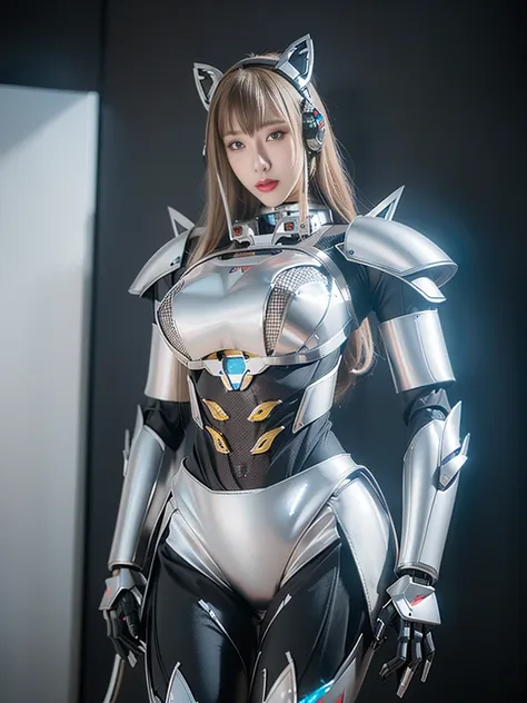 super detail, high detail, high quality, best quality, high resolution，1 female robot，beautiful female robot,beautiful clear fac...