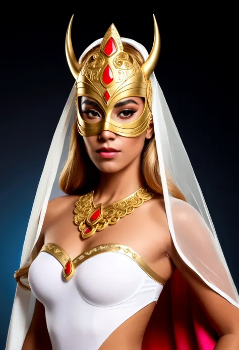 The masked man turned the extraordinary princess She-Ra into a woman with a veil covering her entire face