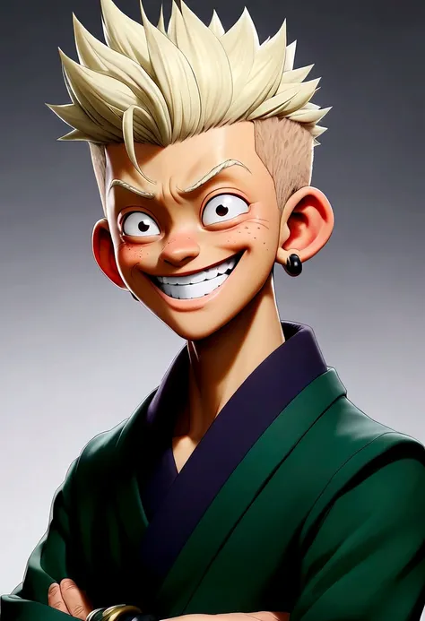 Ryomen Sukuna of jujutsu kaisen smiling 