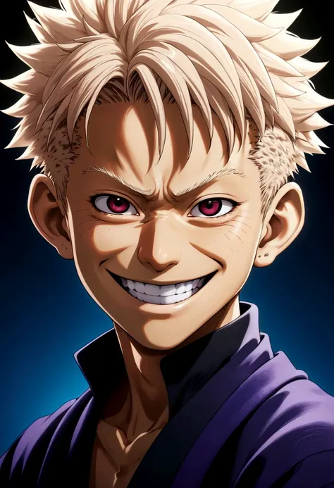 Ryomen Sukuna of jujutsu kaisen smiling 