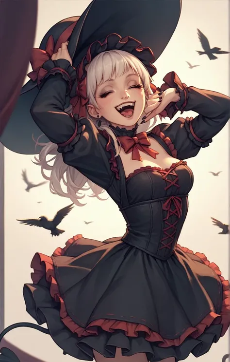 Devil Girl　Gothic Lolita　On the moon　Laughing　With the birds