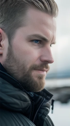 an Icelandic man  focusing on their faces.